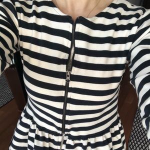 Super cute peplum, ruffle hem jacket